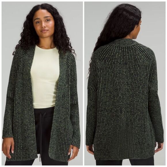 Lululemon Cotton-Cashmere Blend Sweater Wrap - Picture 1 of 9